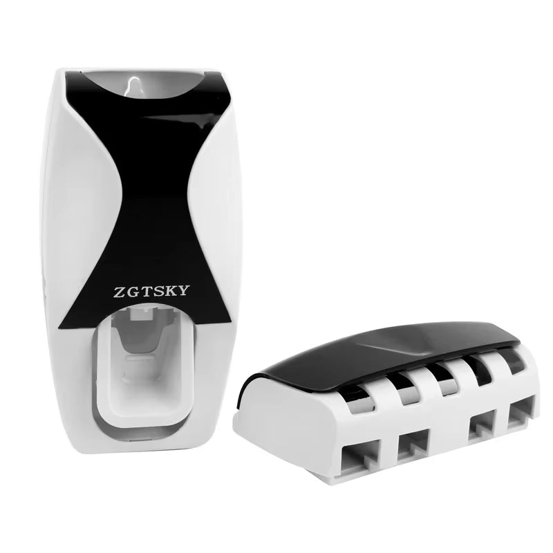 Bathroom Accessories Automatic Toothpaste Dispenser Dust-Proof Toothbrush Holder Wall Mount Stand Toothpaste Squeezers Tooth