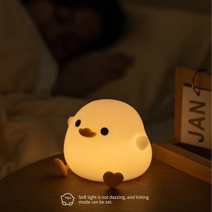 Dodo Duck Night Light,Baby Benson Duck Night Light, LED Cute Bean Duck Night Lamp  Night Light
