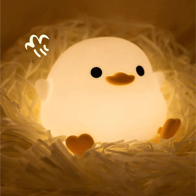 Dodo Duck Night Light,Baby Benson Duck Night Light, LED Cute Bean Duck Night Lamp  Night Light