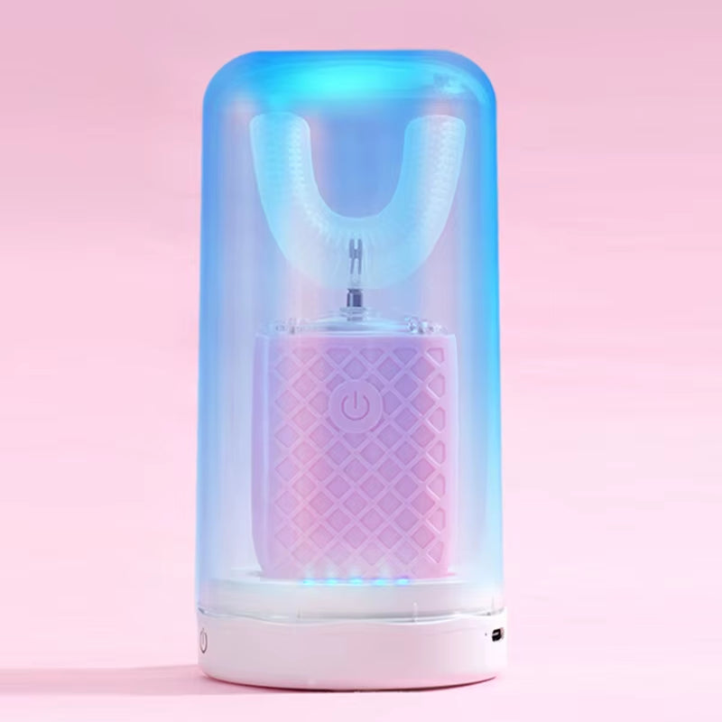 360 Degrees Intelligent Automatic Electric Toothbrush U Type for Adults Child Smart Sonic Tooth Brush USB Charging Teeth Whiten