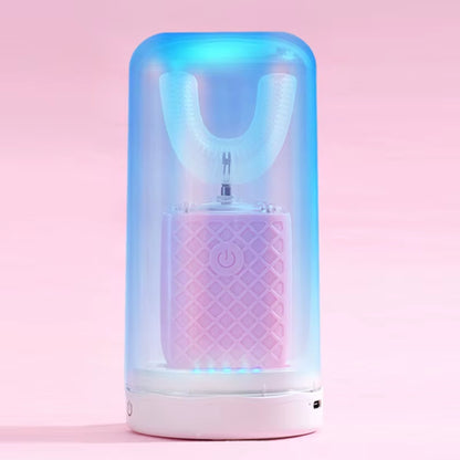 360 Degrees Intelligent Automatic Electric Toothbrush U Type for Adults Child Smart Sonic Tooth Brush USB Charging Teeth Whiten