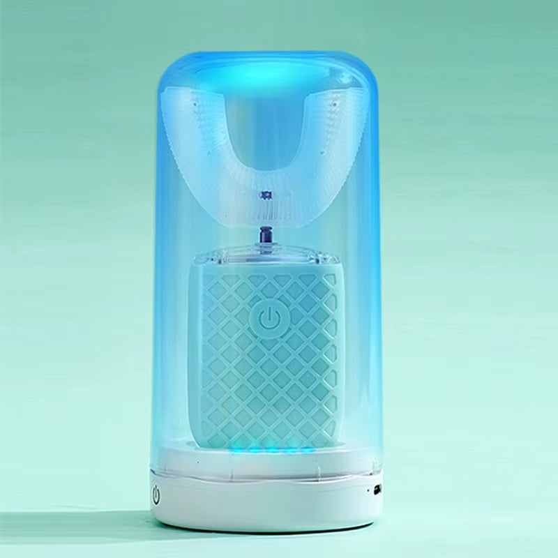 360 Degrees Intelligent Automatic Electric Toothbrush U Type for Adults Child Smart Sonic Tooth Brush USB Charging Teeth Whiten
