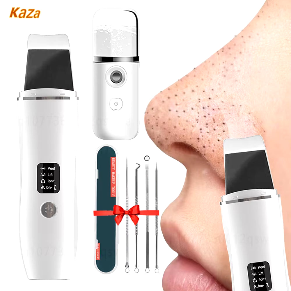 Ultrasonic Skin Scrubber Facial Deep Cleansing Blackhead Remove Ultrasonic Cleansing Cavitation Peeling Shovel Skin Scrubber